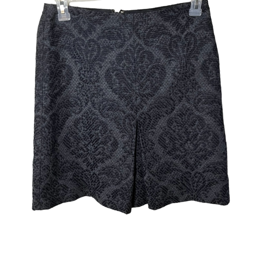 Ann Taylor Petite Wool Blend Print Mini Skirt